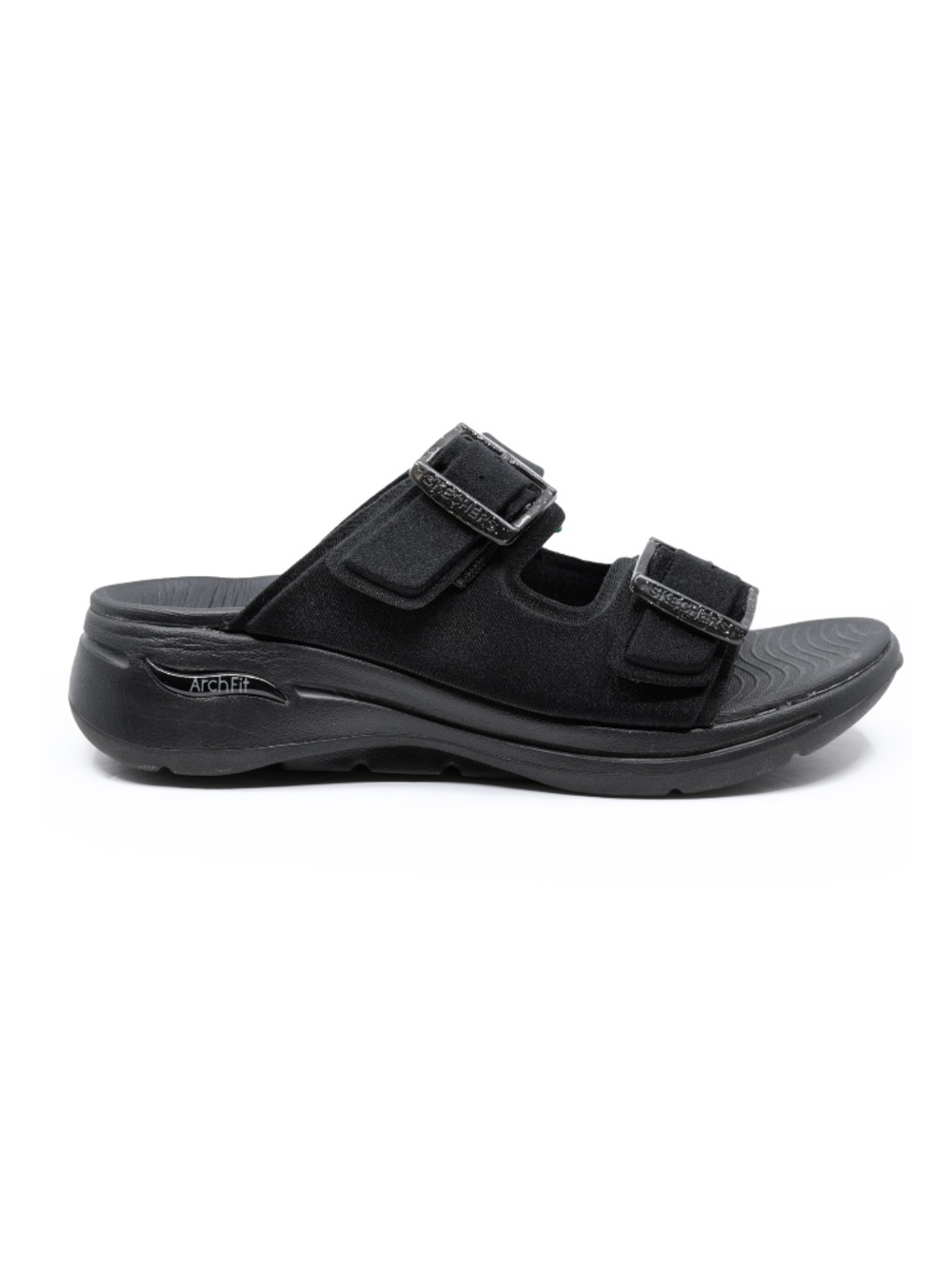 Skechers Arch Fit Double Buckle Slides Sandals 7W